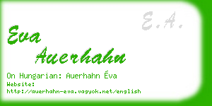 eva auerhahn business card